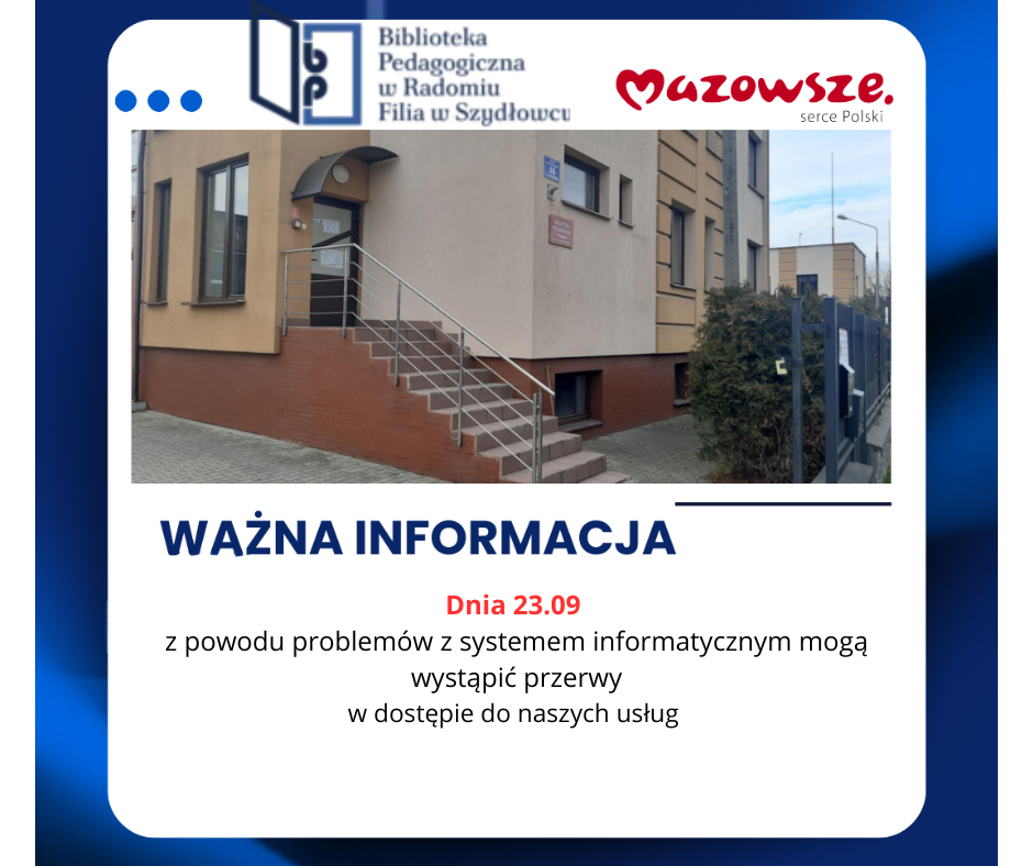 Przerwy w dostępie do katalogu Integro